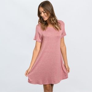 Rosé T-Shirt Dress